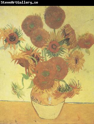 Vincent Van Gogh Still life:Vast with Fourteen Sunflowers (nn04)